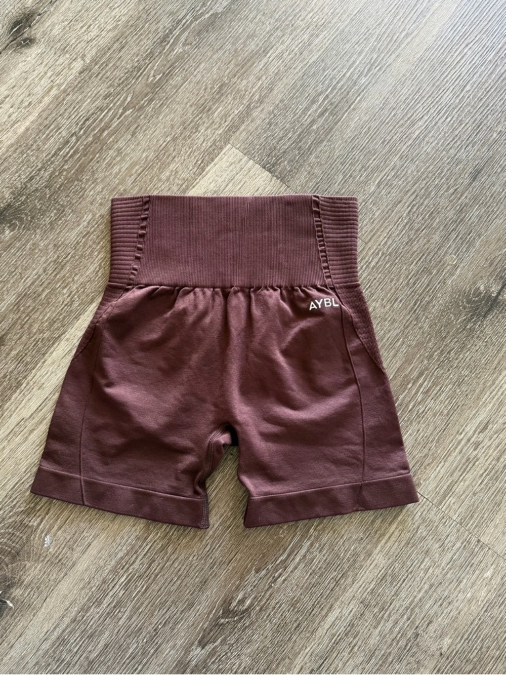 AYBL woman High-Waist Wine Bike Shorts